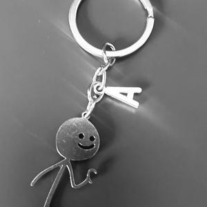 Personalised Matching Keyring Set – Custom Initial Couple Keychains ...