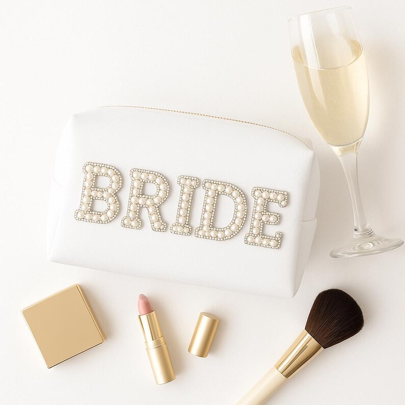 Pearl Bride Cosmetic Bag | Wedding Day Essentials image 2
