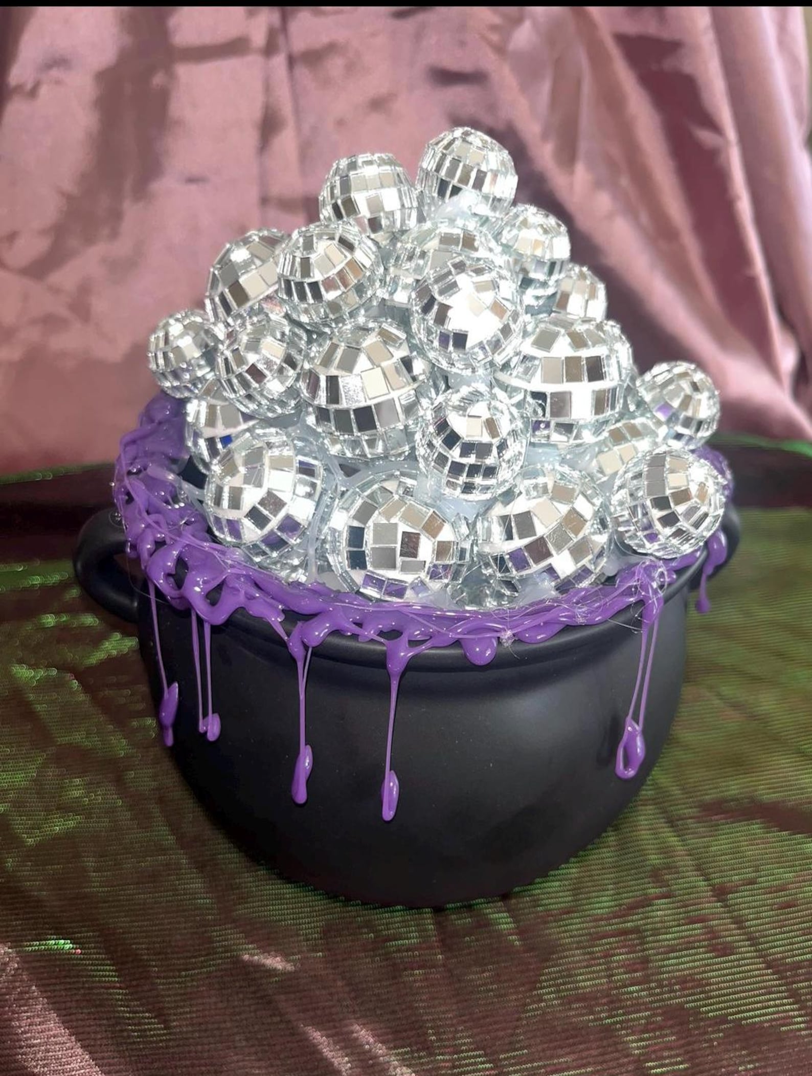 Spooky Disco Ball Witches Halloween Groovy Cauldron - Etsy