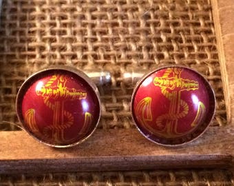 Anchor Steam San Francisco Beer Bottle Cap Cufflinks - Great Gift for Groomsman Birthday Anniversary Boyfriend Father Wedding Man Cuff Links
