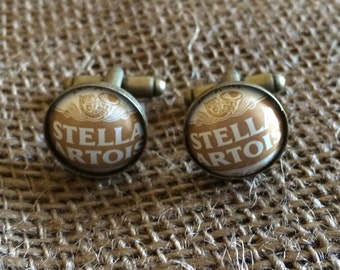Stella Artois Gold Beer Crowns Bottle CAPS Sanitized EUC. 