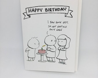 Funny Birthday card - Birthday cake!