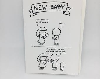 New Baby Card - Second Child