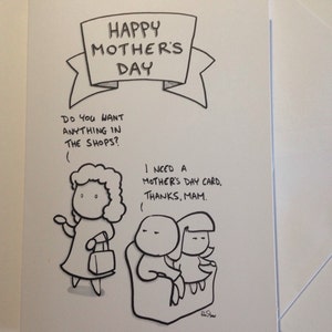 Tarjeta divertida del Día de la Madre: para la madre que lo hace todo por ti. Todo.