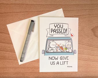 Funny Driving Test Congratulations Card