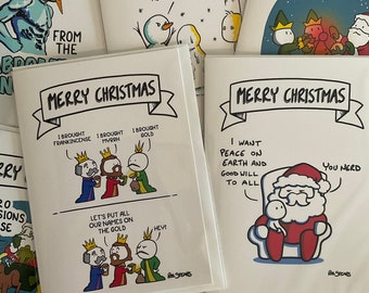 Paquete de tarjetas navideñas 10 tarjetas