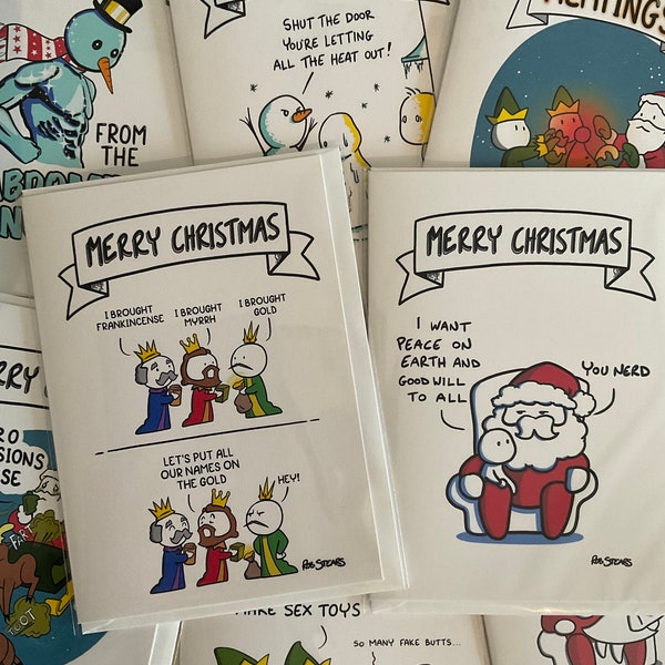 Paquete de tarjetas navideñas 10 tarjetas