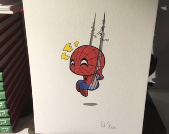 A5 size Spider-baby print