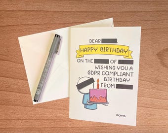 Happy GDPR compliant Birthday