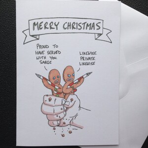 Funny Christmas Card - Gingerbread Men