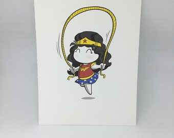 A5 size Baby Wonder Woman print