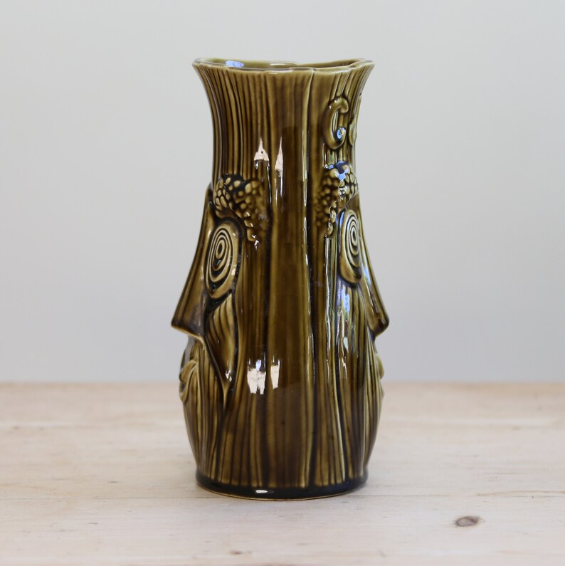 Vintage Sadler Green Celery Vase Etsy