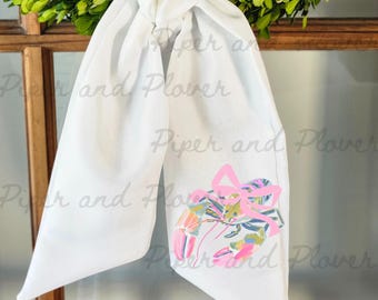 Handmade Lobster Wreath Sash: Coastal Summer Door Decor