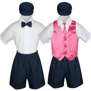 6pc Boy Baby Toddler Ring Bearer Wedding Formal Navy Shorts - Etsy