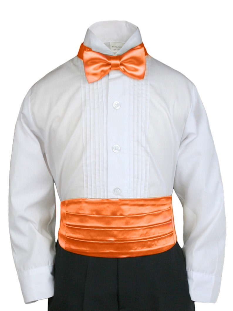 25 Colors Formal Satin Cummerbund Bow Tie Set for Baby Boys Etsy