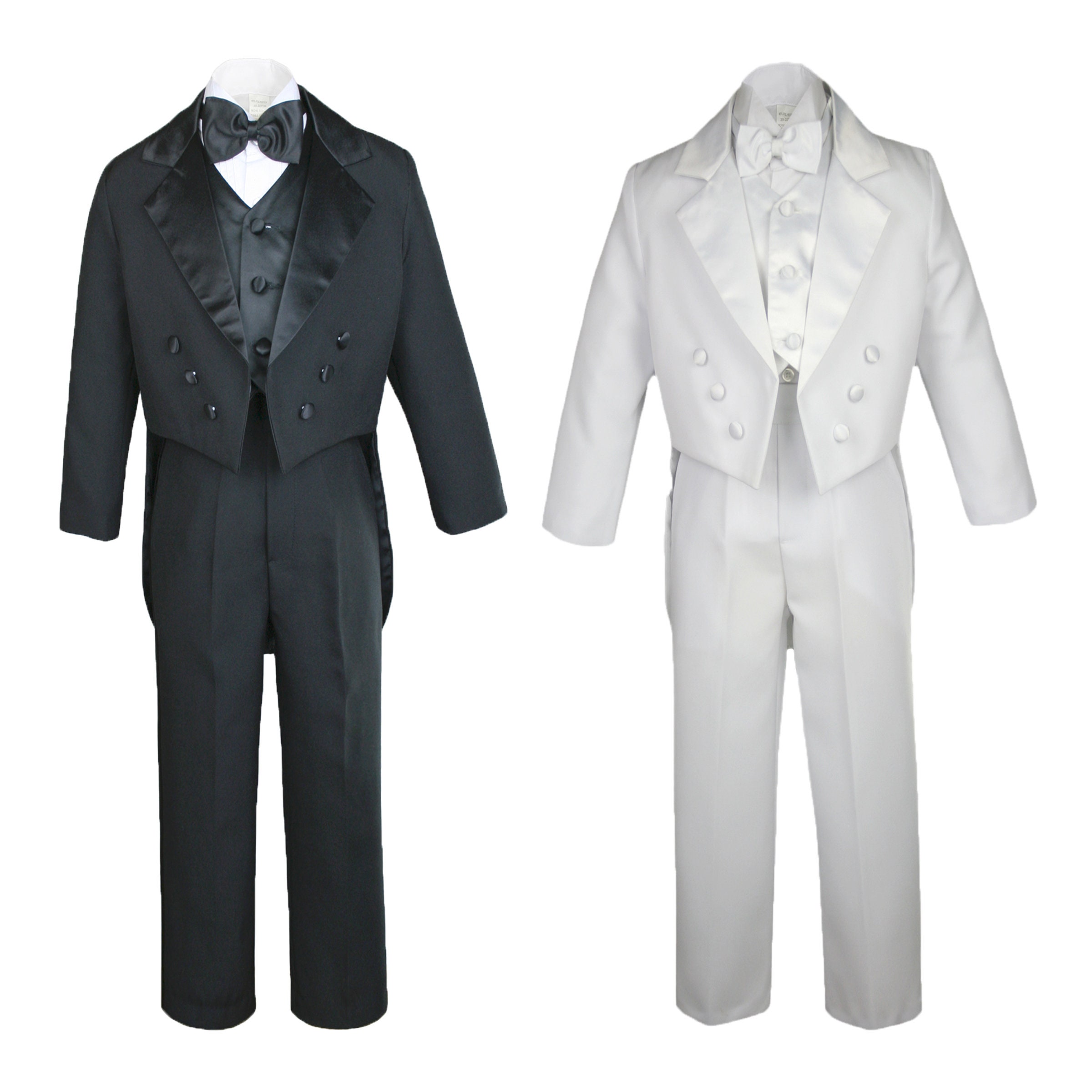 New Baby Toddler Boys WHITE or BLACK Formal Baptism Communion