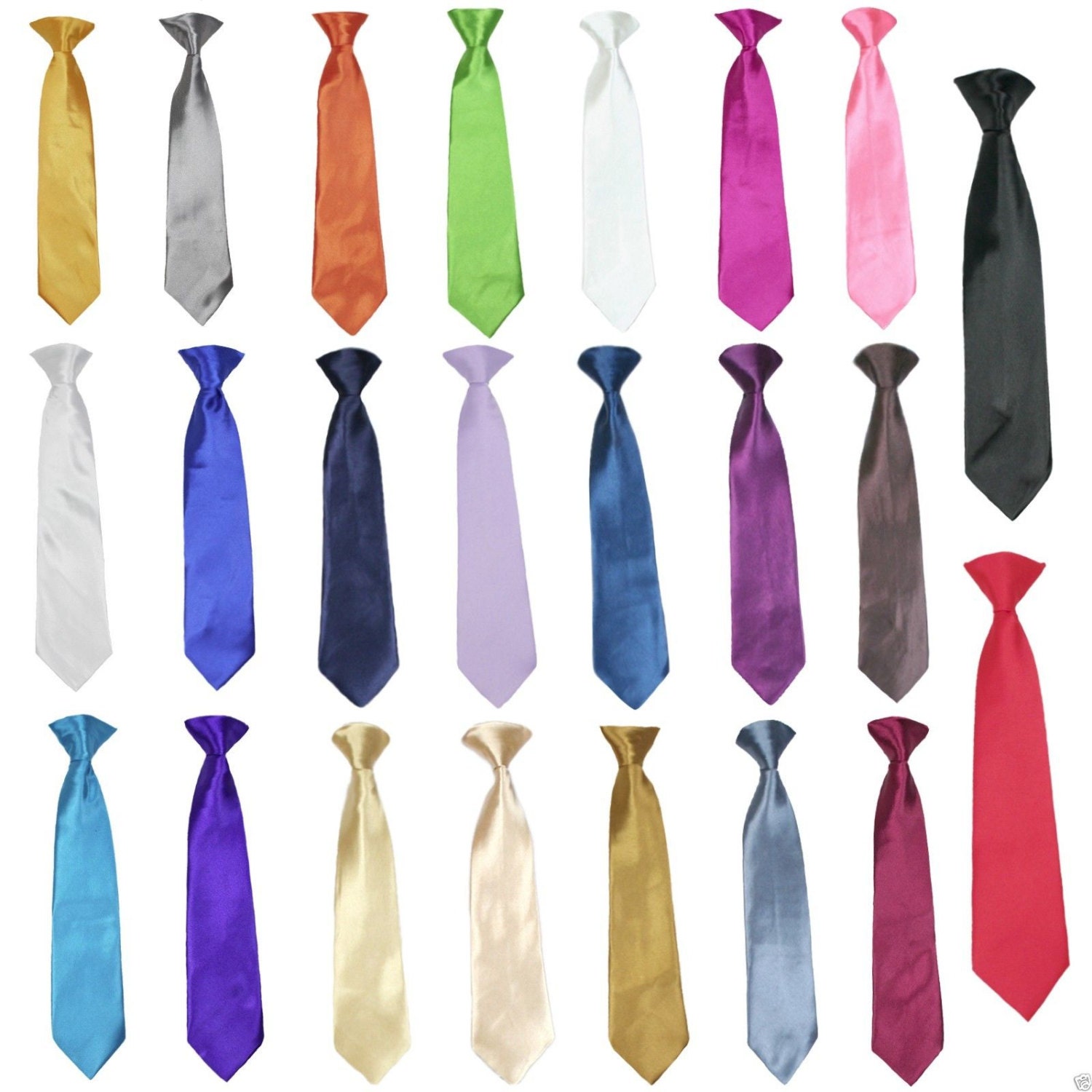 NBLYOS 1 Pack Boys Neck Tie Adjustable Zipper Necktie for Kids