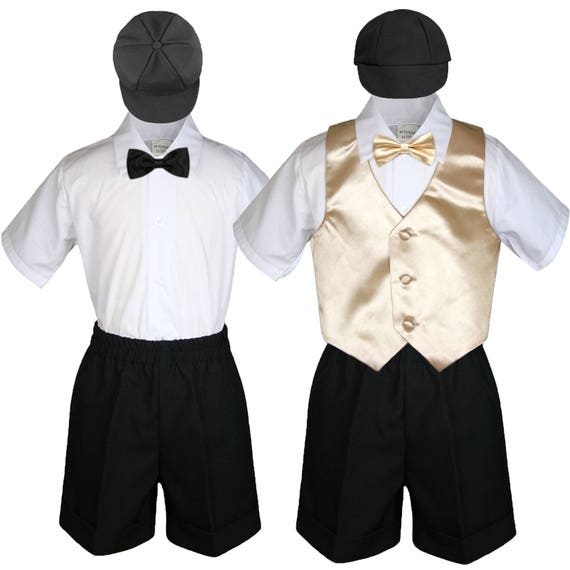 Infant Toddler Boys Christening Baptism Formal Vest Suit Outfits 0-24M 2T 3T 4T