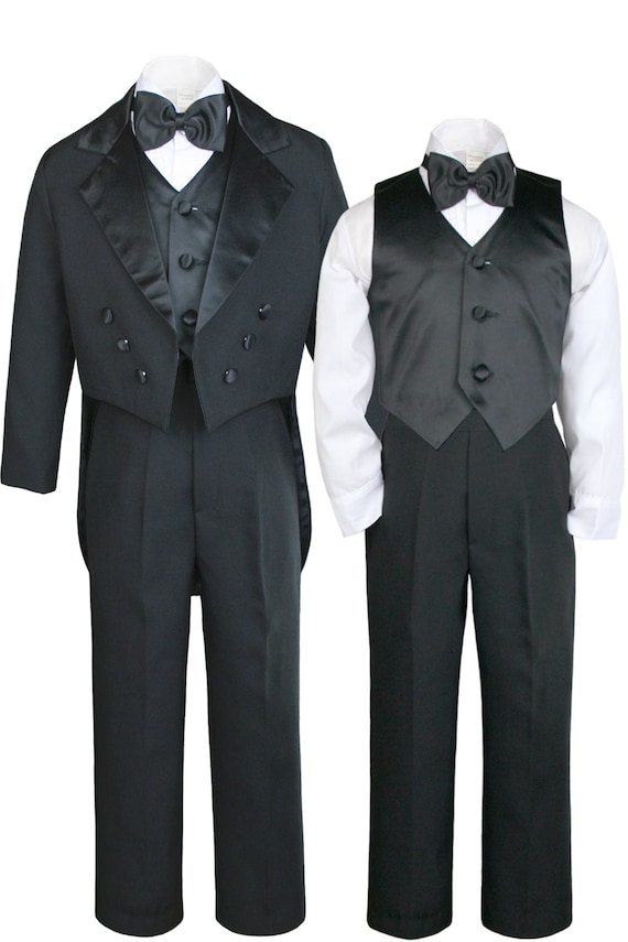 New Baby Toddler Boys WHITE or BLACK Formal Baptism Communion