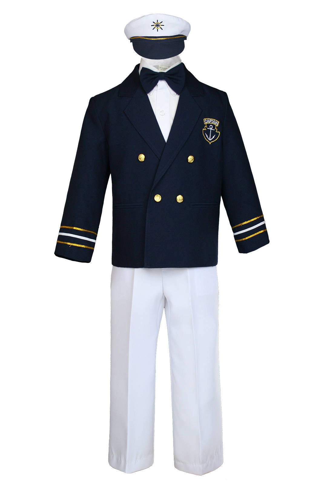 S M L XL 3T 4T New Baby & Toddler Formal Party Nautical Sailor Suit Outfits SZ 