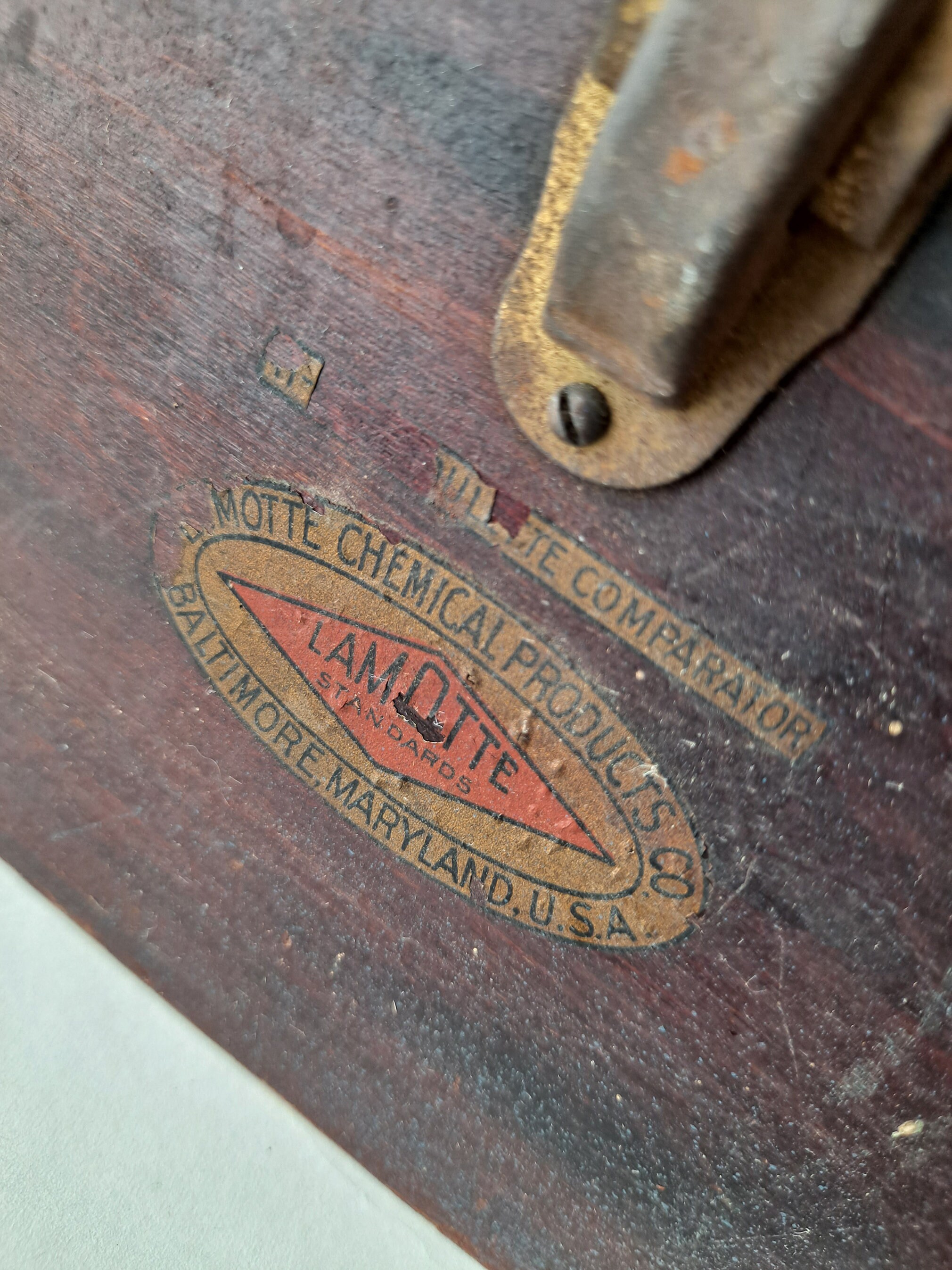 初代 村田亀水  献茶器  共箱  共布188 Antique Lamotte Chemical Products Wooden Storage Box