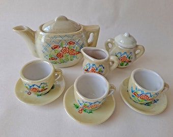 11 Piece Japan Miniature China Tea Set – Made in Occupied Japan