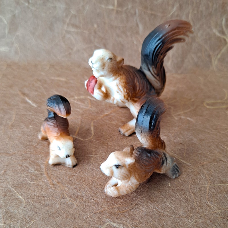 Squirrel Figurine - Etsy