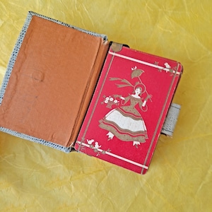 Vintage Playing Cards in Leather Case