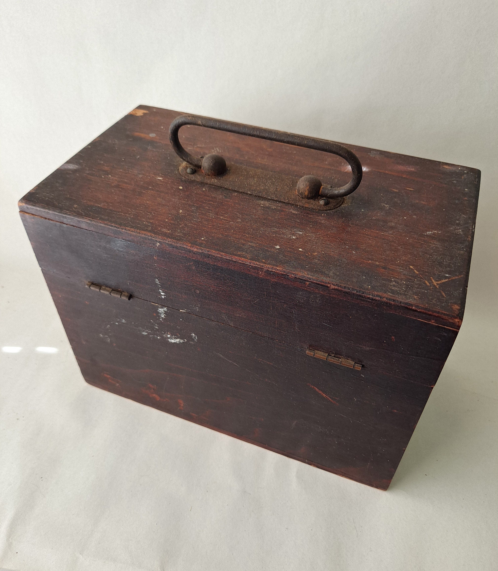初代 村田亀水  献茶器  共箱  共布188 Antique Lamotte Chemical Products Wooden Storage Box