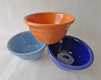 Set of 3 Pacific Pottery Hostessware #206 Custard Cups