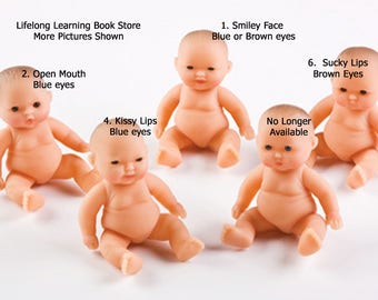 Berenguer Itty Bitty 5" Inch Baby Doll Free Shipping Lots to Love Pick Favorites Adorable Airbrushed Features (Dimples, Creases Cheeks Toes)