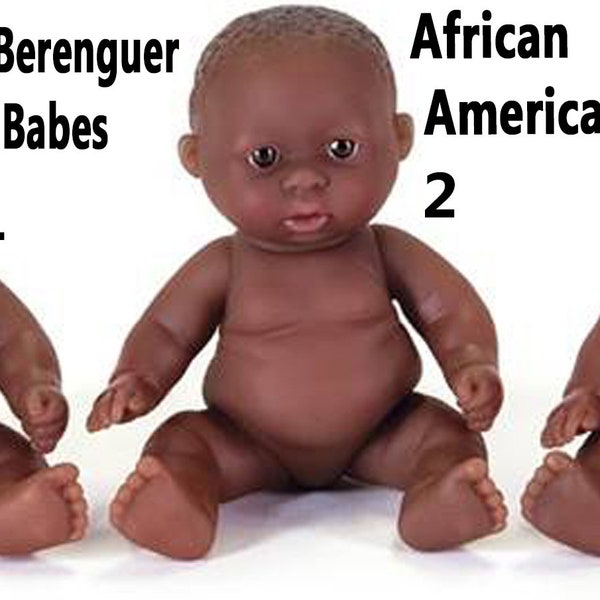 African American Black 5" Berenguer Babes Airbrush Detailed Features Adorable Quality Award Winning