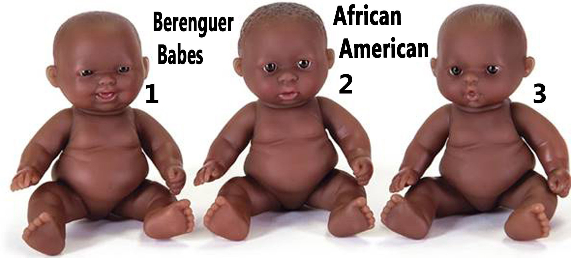 Berenguer black cheap baby doll