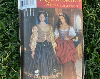 Vintage Uncut Renaissance Costume Pattern: Simplicity Sizes 16-18-20, Skirt Pattern, Rococo Sewing