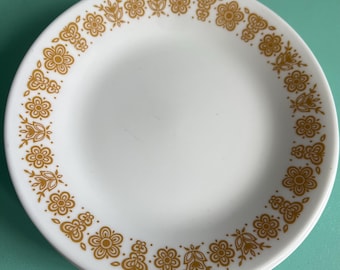 Vintage Corelle Butterfly Gold Side Plates, Set of 6