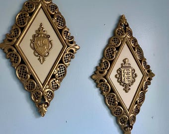 Vintage MCM Wall Decor//Vintage Wall Decor