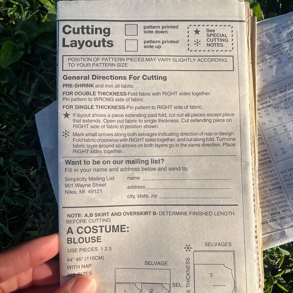 Vintage Uncut Renaissance Costume Pattern: Simpli… - image 8