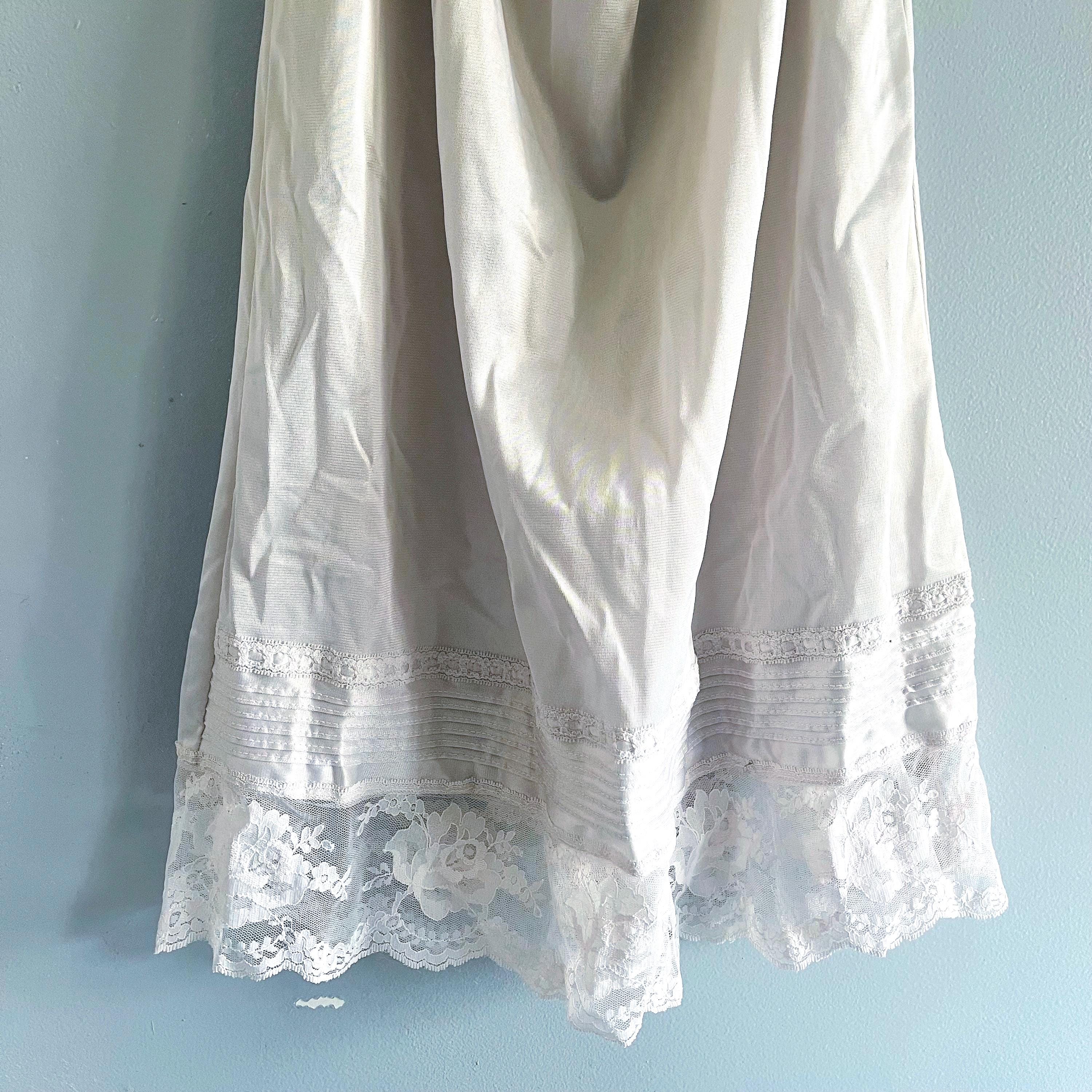 White Lace Half Slips For Under Dresses Half Slips For Under Dresses Non  Cling Lace Trim