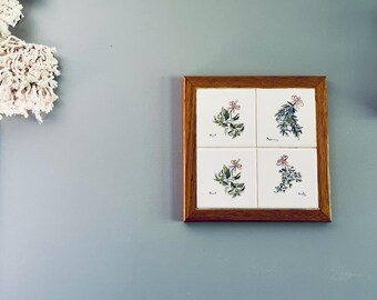 Vintage Wall Decor//Vintage Plant Decor//Vintage Ceramic Decor