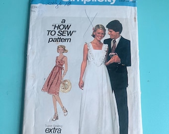 Vintage Simplicity 7869 Dress Sewing Pattern, Size 10