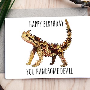 Happy Birthday - You Handsome Devil - Thorny Devil - Birthday Card
