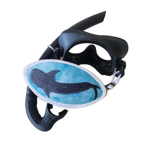 DIVING MASK STRAP - Whale Shark Scuba mask strap - snorkelling mask strap - neoprene mask - Whale Shark strap - Whaleshark strap