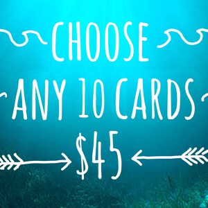 Choisissez parmi 10 cartes pour 45,00 € - Cartes de voeux - Paquet de cartes