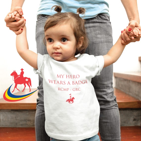 Rcmp Baby Police Officer Baby Hero Wears A Badge Mountie Etsy
