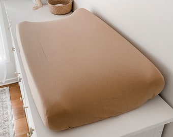 Solid Camel Sand Beige Bassinet Moses Fitted Sheet | Change Mat Cover | Change Pad Cover | Bassinet sheet Nursery Baby