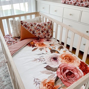 Girls cot bed bedding top