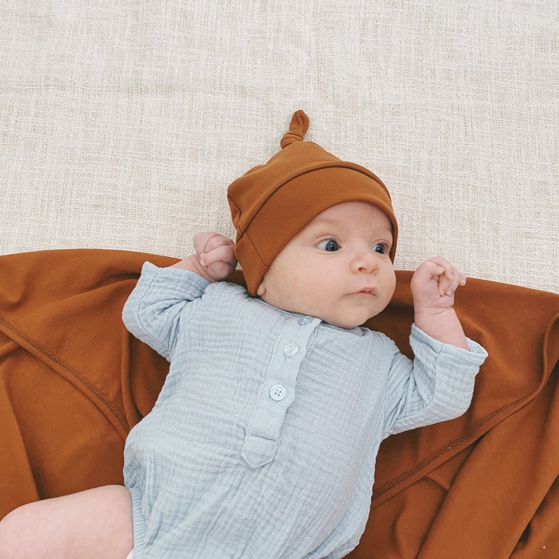 Baby Swaddle ORGANIC Stretch Blanket With Matching Beanie Etsy