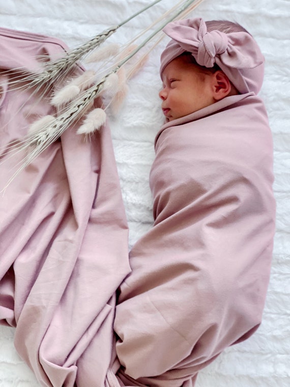 Cute Newborn Swaddle couverture bébé garçons filles sac de couchage Wrap Chiffon bandeau 