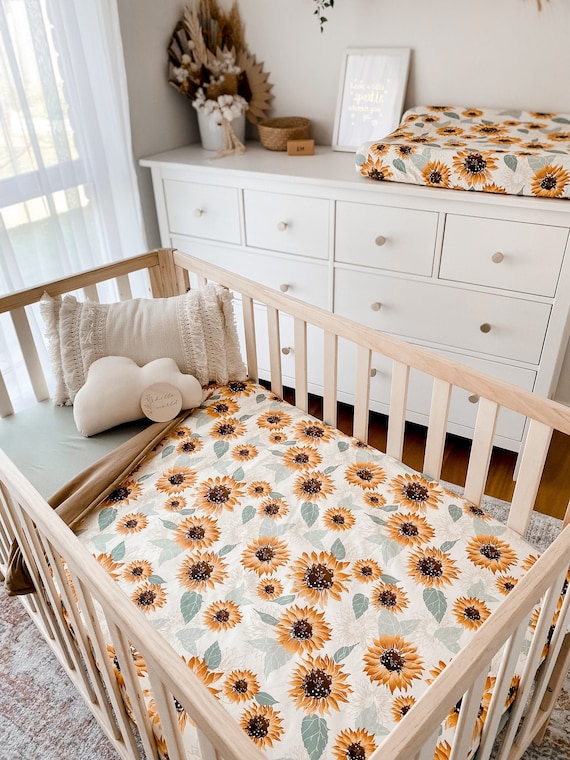 Couette pour lit de bébé/berceau fille Tournesol Floral chambre de