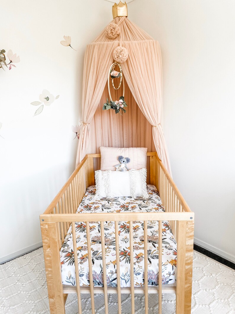 Baby Girl Cot Quilt Blanket Australian Native Florals Etsy Australia